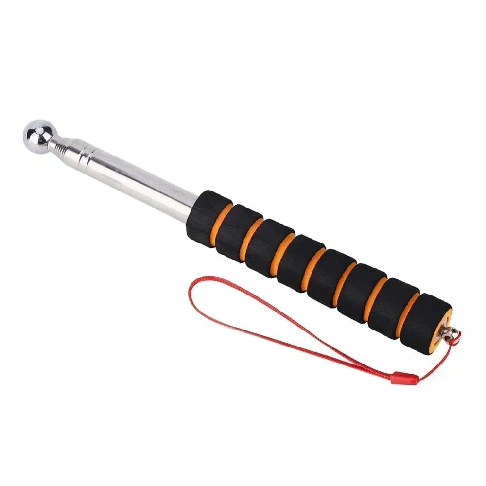 Stainless Steel Telescopic Empty Drum Hammer Stretchable Floor Test Rod  Sound Inspection Tool