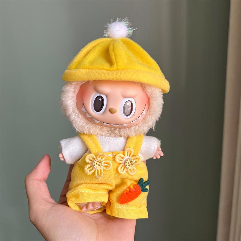 Mini Doll'S Clothes Outfit Accessories For Plush Vinyl Labubu Doll Cotton Doll Replacement Suit Only Clothing For Kids Gift