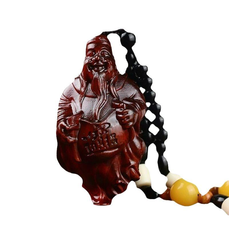 Small-Leaf Red Sandalwood Pendant: Wealth-Attracting Pixiu, Gourd, Dragon, Tortoise Design