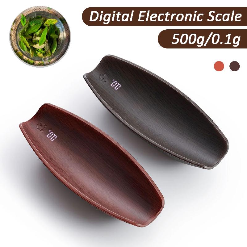 Portable Digital Scale 500g/0.1g High Precision Kitchen Scale with USB Charging Tea Coffee Bean Spices Electronic Weighing Scale