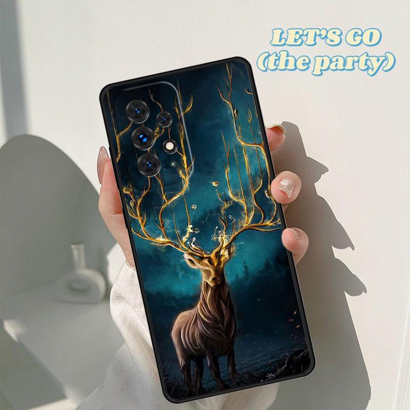 Tier Hirsch Kunst Handyhülle Für Samsung Galaxy A42 A31 A40 A51 A71 A32 A80 A91 A52 A72 A73 A20e A21S A50 A70 A11 A12 Hülle