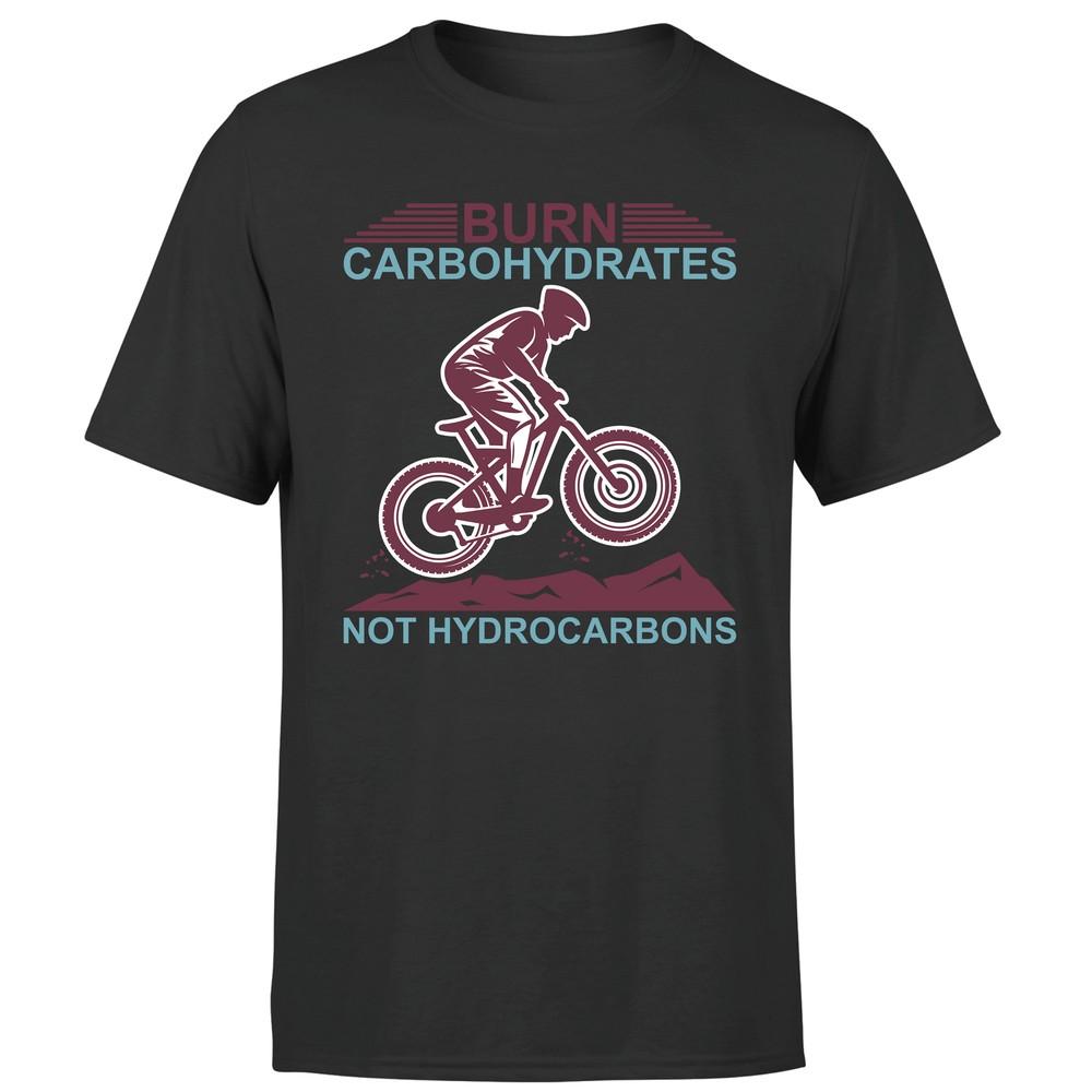 

Сжигай углеводы, а не углеводороды Мужская футболка Велоспорт Винтаж Байкерская футболка Топ M