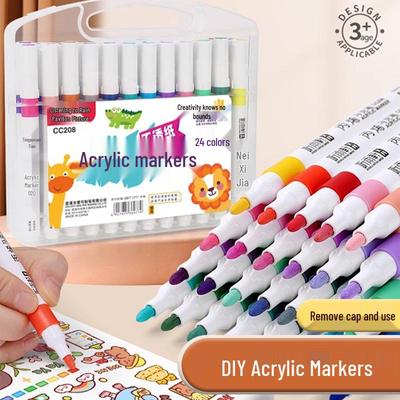 Large-Capacity, Non-Toxic, Washable Acrylic Marker for Primary Students — Translucent & Layerable Watercolor Pen