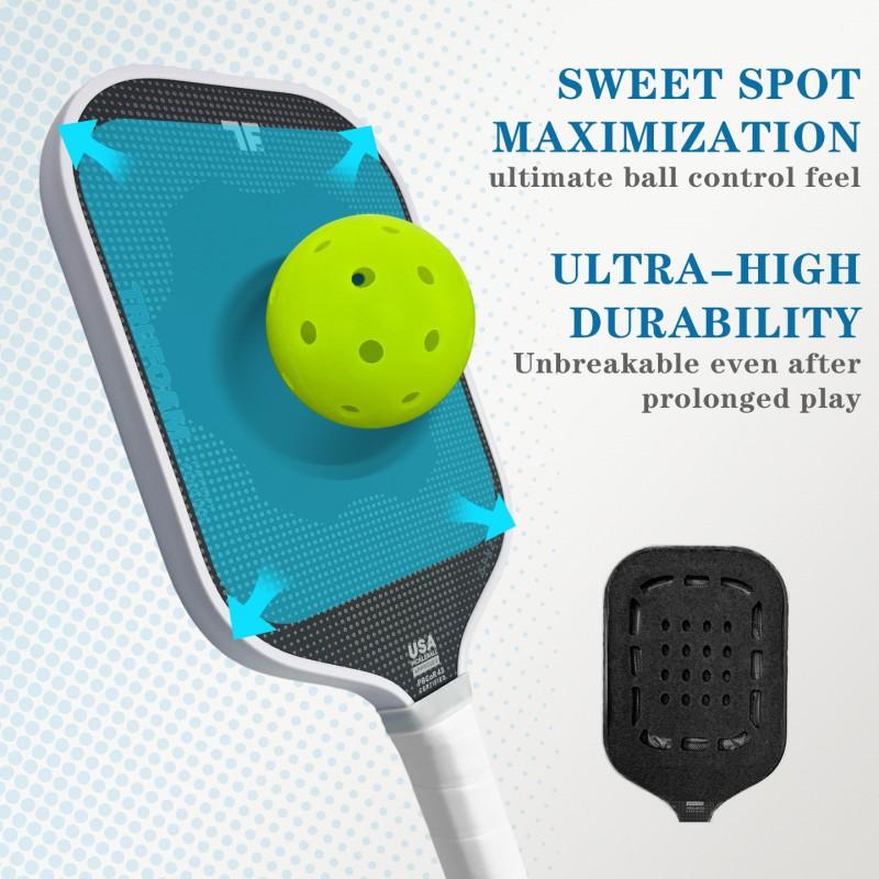 T700 Carbon Fiber Pickleball Core CRBN Style TruFoam High Density EPP 230g5 16mm Thick
