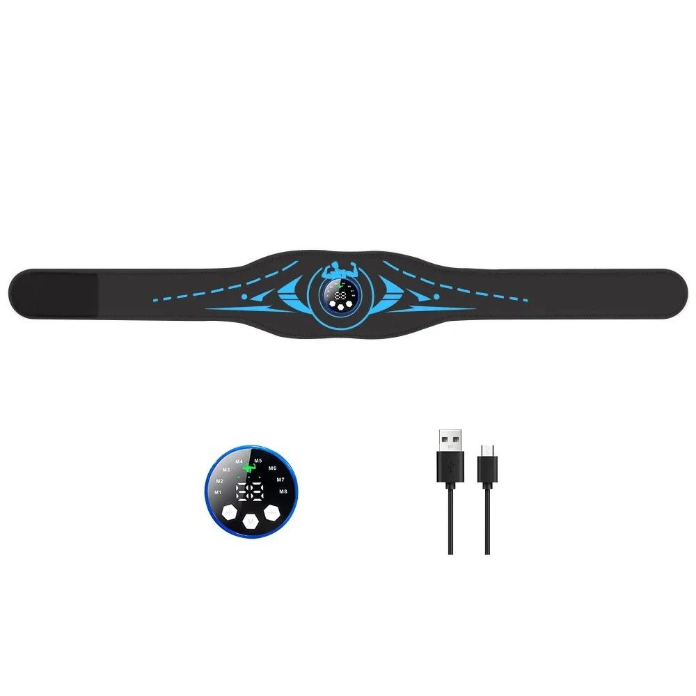 

Пояс для тонизирования живота EMS стимулятор мышц тонер для мышц ABS USB для похудения и формирования тела массажер для тела потеря веса домашний спортзал фитнес-оборудование