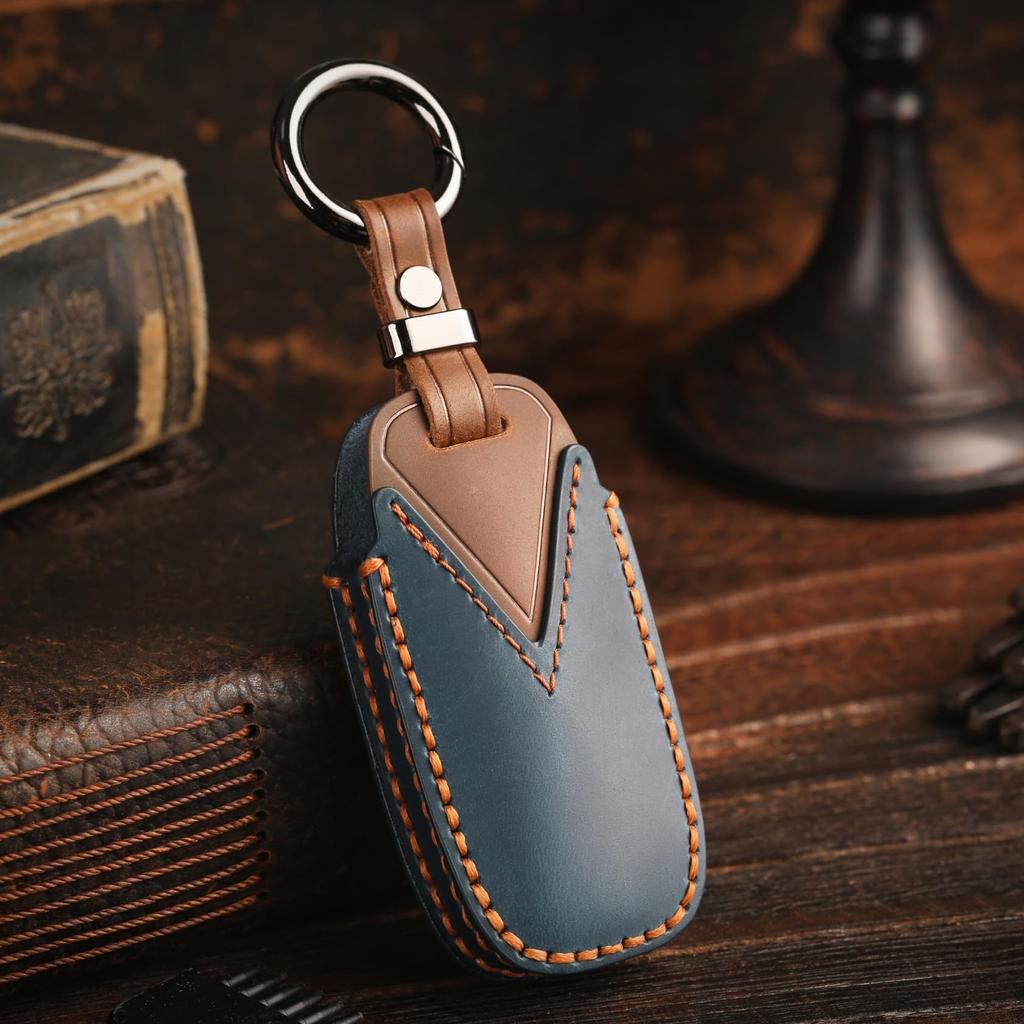Genuine Leather Key Cover for New T33 Nissan Sakura Smart Key Nissan Ariya Kicks Latest Key Case [smasol] X-Trail Series, Case, e-Power (2024 Model),