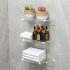 Minimalist Acrylic Floating Shelf Wall Mounted Transparent Wall Shelves  Book