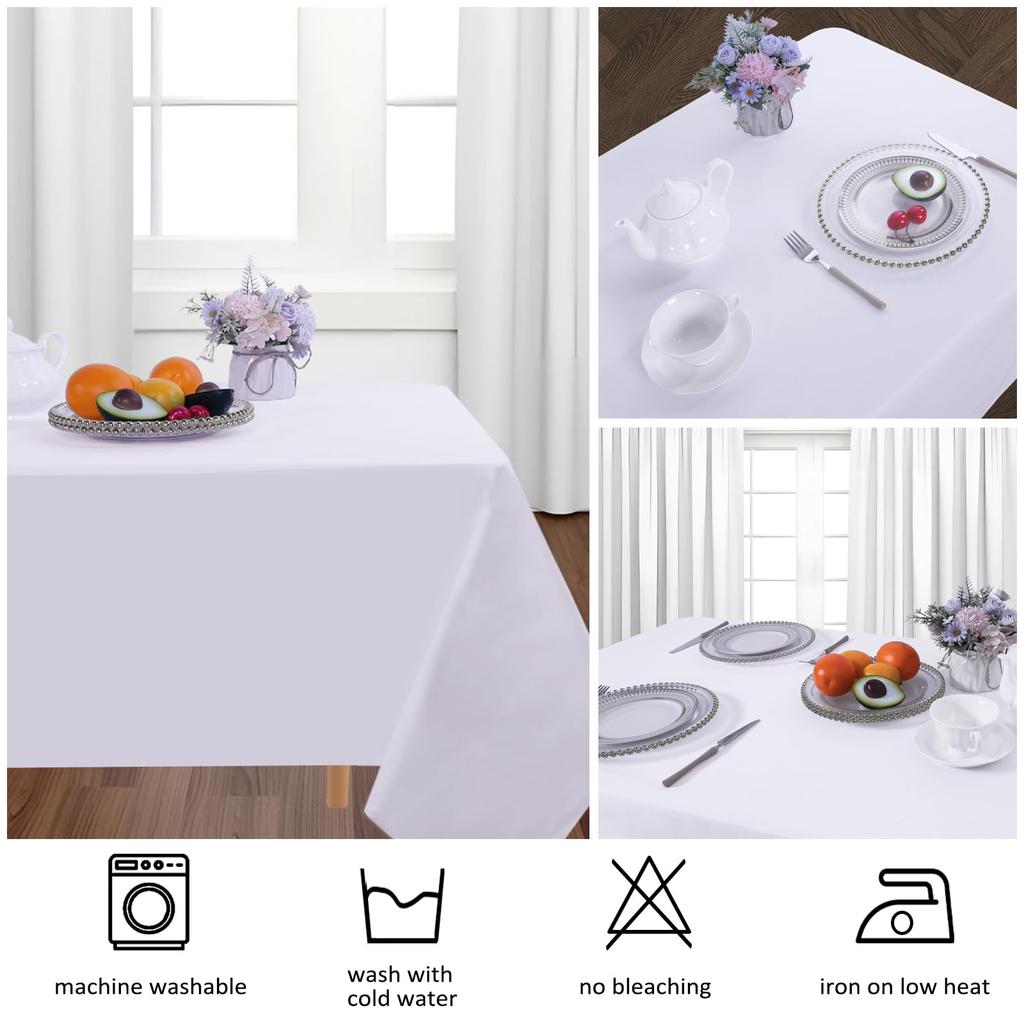 Table Cloth 60x102 Inch Rectangle Tablecloths For 6 Foot Rectangle Tables