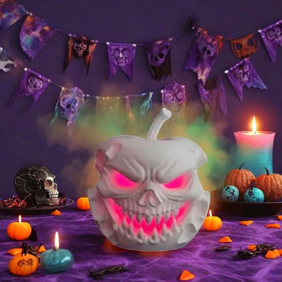 Halloween Evil Fruit Ornament Spooky Tea Light Holder Gothic Tabletop Ornament Creepy Centerpiece for Horror Themed Parties Decoration