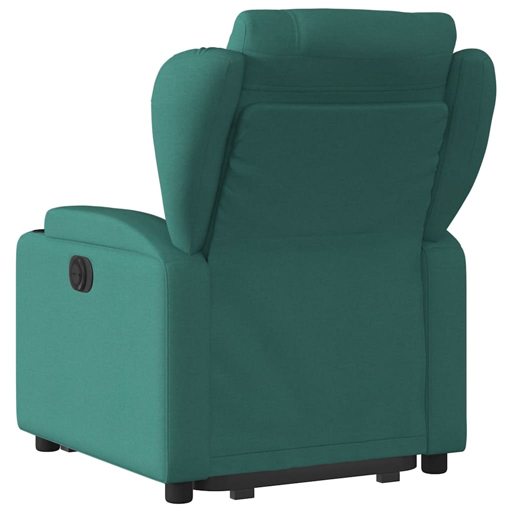 Recliner with Rising Function Dark Green Fabric