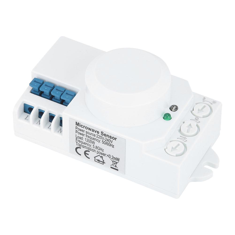 5,8 GHz Mikrowellen-Radarsensor Körperbewegung Auto-Detektor Lichtschalter AC 220V-240V