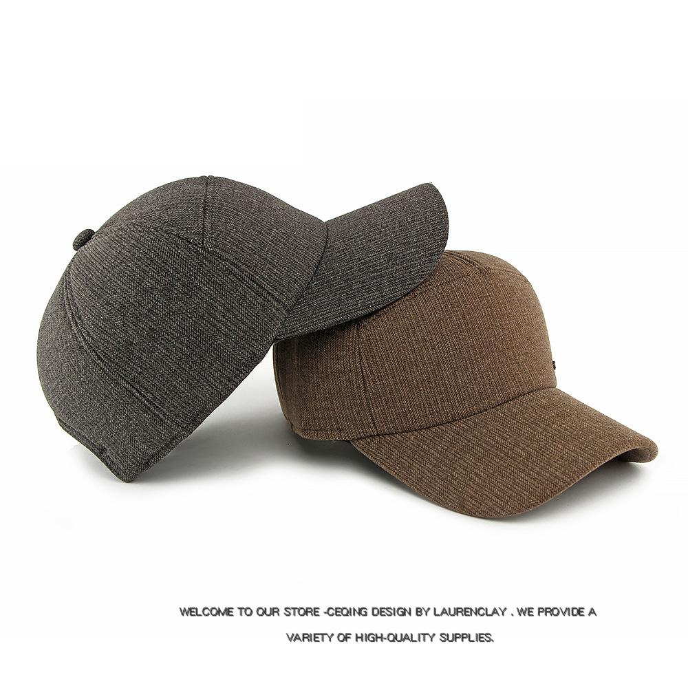 Herbst Winter Mütze Herren Samt Dicke Baseballkappe Warme Ohrenschützerkappe Sonnenhut