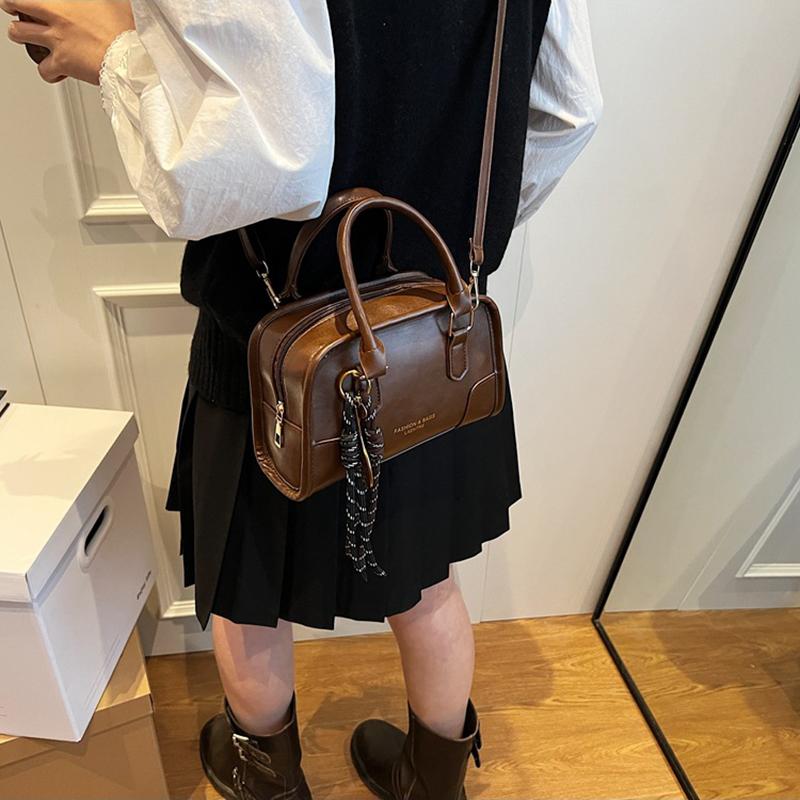 Retro Minimalist Small Square Crossbody Bag Spring Summer New Handheld Women's Fashion Versatile Quality Handbag