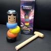 Small Wooden Man Unbreakable Wood Game Toy Gifts Home Office Desktop Ornament Decor