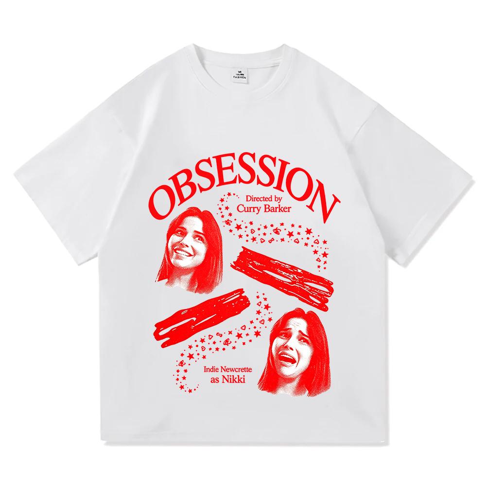 Obsession Nikki Frown Tshirt Vintage Graphic Print T Shirt Unisex Aesthetic Street Style Short Sleeve Tee Unisex Cotton T Shirts