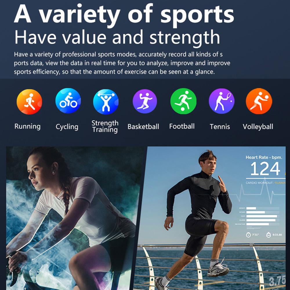 C09 Smart Watch 1.85-inch TFT Screen Bluetooth-compatible Call Heart Rate Blood Pressure Monitor Watch