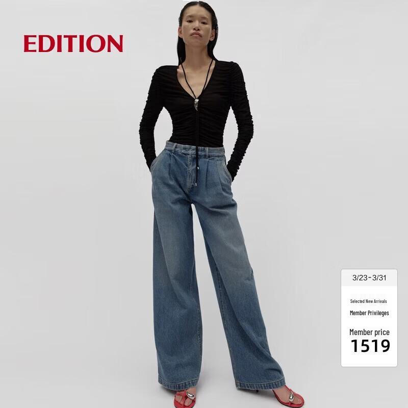 editionRED LABEL 2025 Spring Trouser-Style Straight-Leg Cotton Jeans
