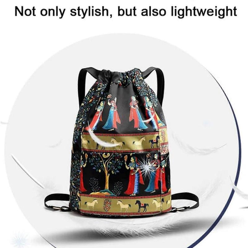 New Arrive Foldable Large Capacity Travel Backpack Waterproof Drawstring Tote Bag Outdoor Travel Business Travel Storage and Use Bag