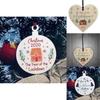 Gift Christmas Decorations Hanging Bauble Wooden The Year Of The Lockdown 2020