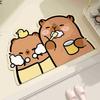 Kapibara bathroom floor mat, toilet door absorbent floor mat, toilet non-slip diatom mud toilet floor mat