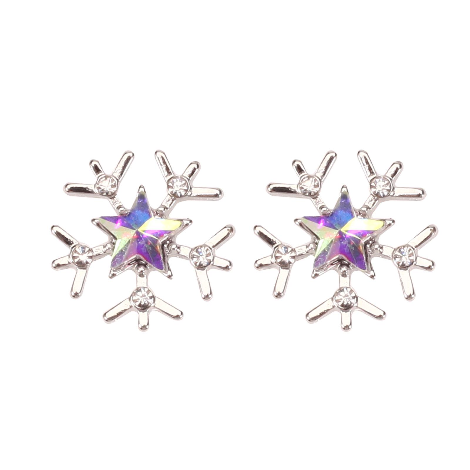 Рождественские серьги-гвоздики: Рога, Снеговик, Колокольчики, Бабочка, Конфетные трости