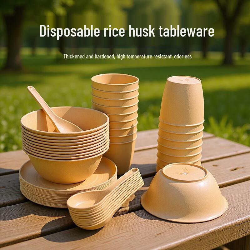 Jin Wuyuan Disposable Rice Husk Bowls