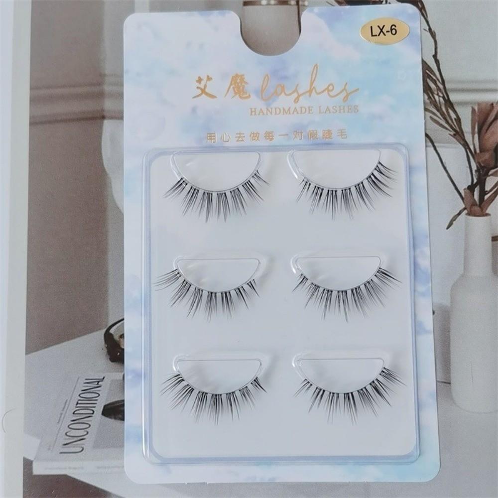 Natürlich aussehende Manga-Wimpern Japanisches Cosplay Falsche Nerz-Wimpern Heiße Nerz-Wimpern für Damen