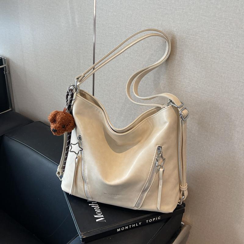 Premium Retro Tote Bag Women's New Fashion Versatile Shoulder Bag Large Capacity Backpack