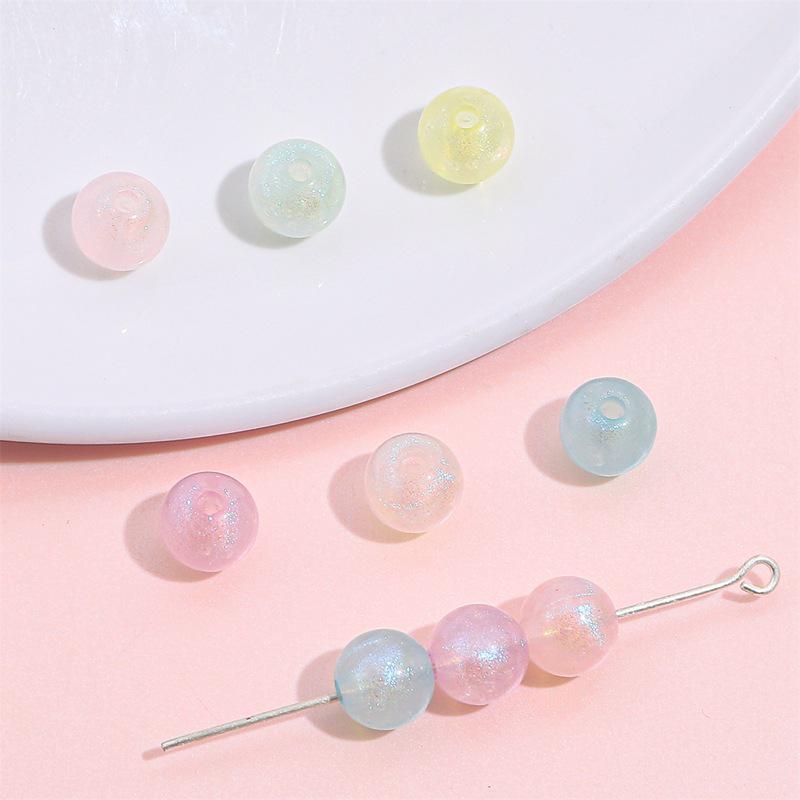 

Радужные акриловые бусины русалки для изготовления украшений и аксессуаров своими руками 10mm, Hole ~2mm, 30 pcs/pack