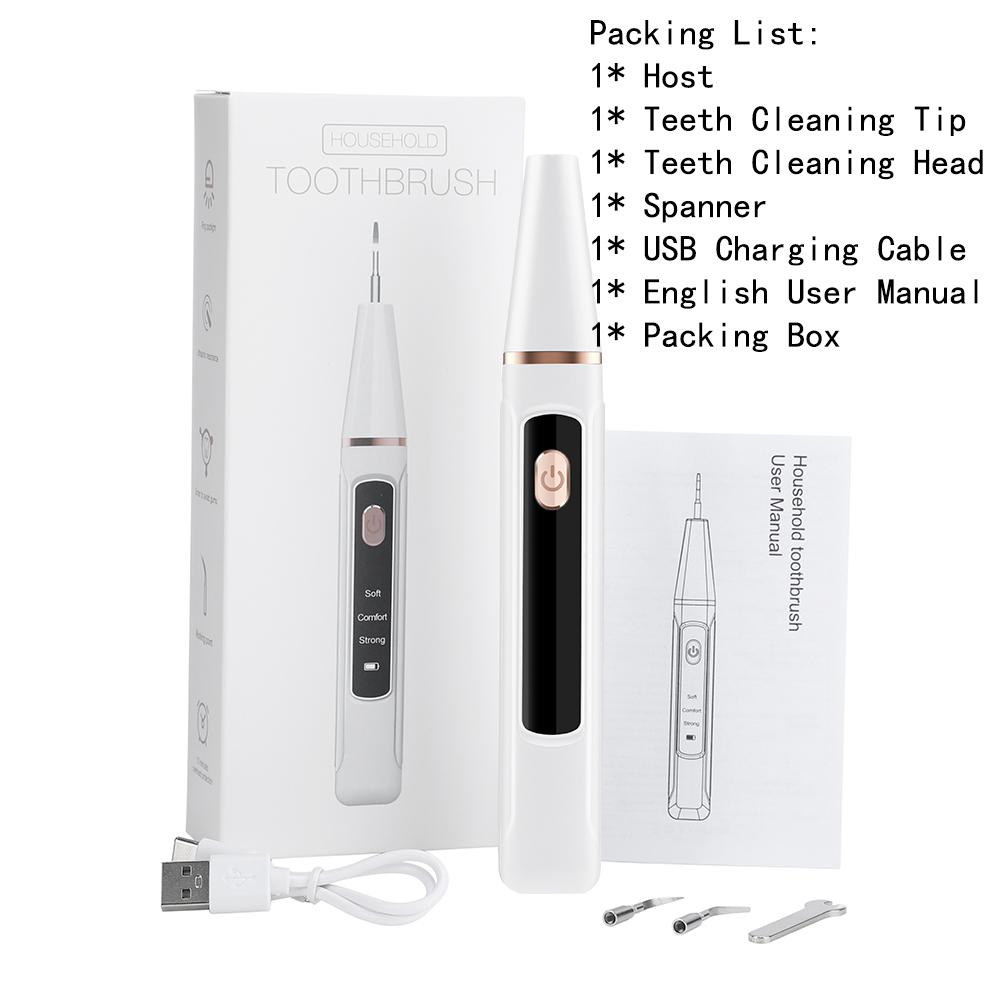 

Отбеливание зубов Удаление зубного камня Оральный скалер Чистка 3 передач Электрический дым Пятна Зубной камень Уход за зубным налетом Аккумуляторная батарея