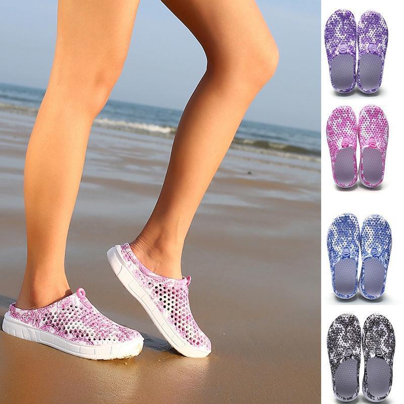 Stylish Women's Summer Garden Wooden Bathroom Slippers For Beach And Home