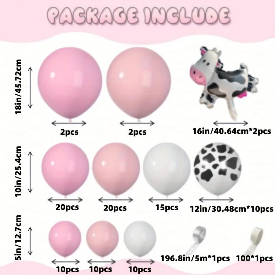 103 Pcs Decorated with Farm Themed Balloons, Suitable for Birthdays Engagement Weddings Indoor Celebrations and Anniversaries