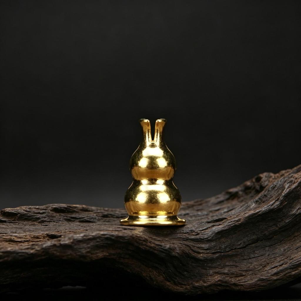 Copper Alloy Gourd Incense Holder Tray - Small Stick Burner Accessory for Incense Ceremony