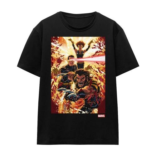 Marvel Unisex Adult X-Men Wolverine Cyclops Jean Grey T-Shirt