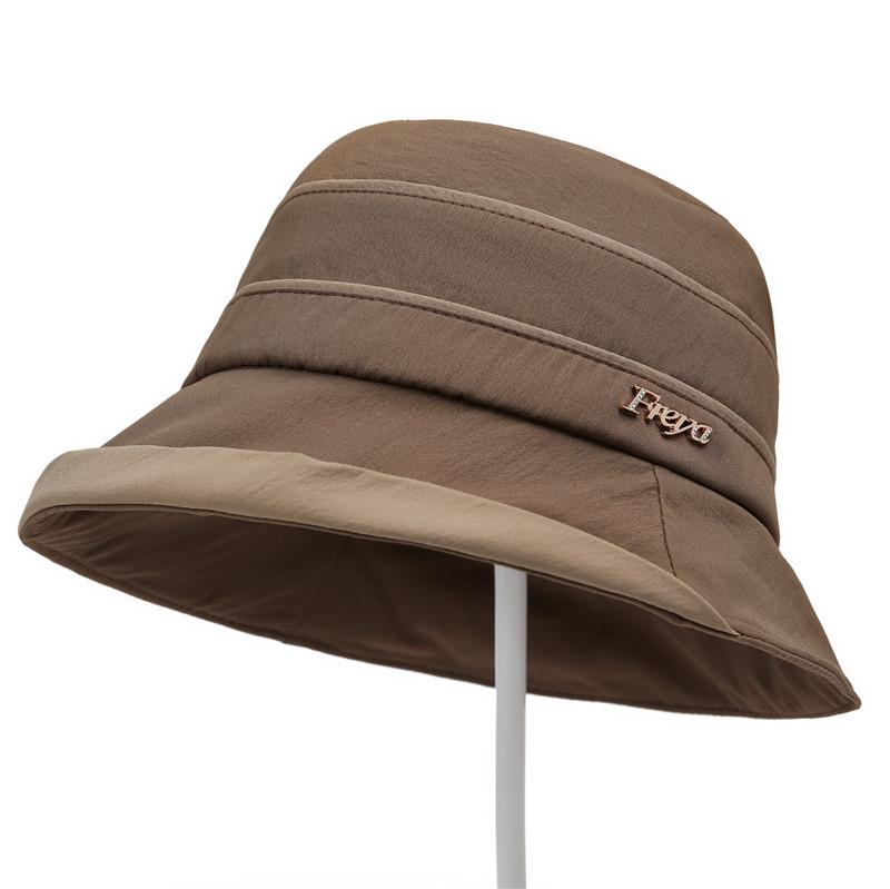 Темпераментная Универсальная Шляпа Женская Весна и Лето Путешествия Складная Мамина Шляпа-Ведро Козырек от Солнца M(56-58cm)