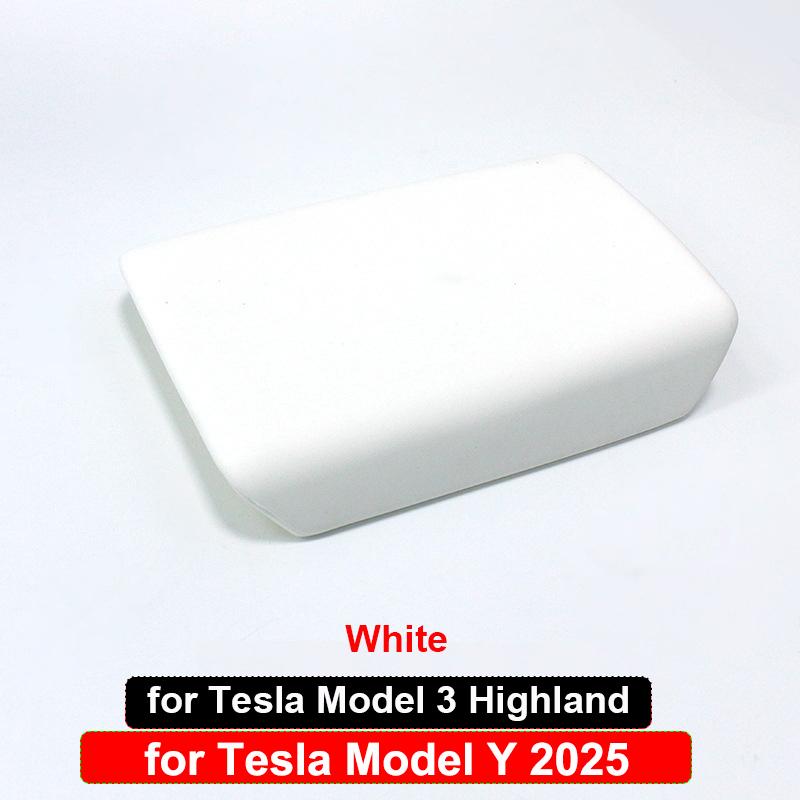 Dla Tesli Model Y Juniper 2025 Pokrowiec Ochronny na Pudełko Podłokietnika Model 3 Highland 2024 2023 2022 Panel Dekoracja TPE Akcesoria Wnętrza