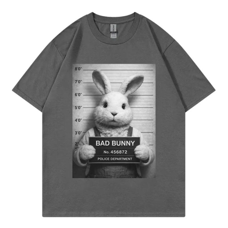 Rapper Bad Bunny Fuuny Meme Graphic T Shirts Men Women Fashion Vintage Short Sleeve Tshirt Summer Casual Loose Cotton Tshirts