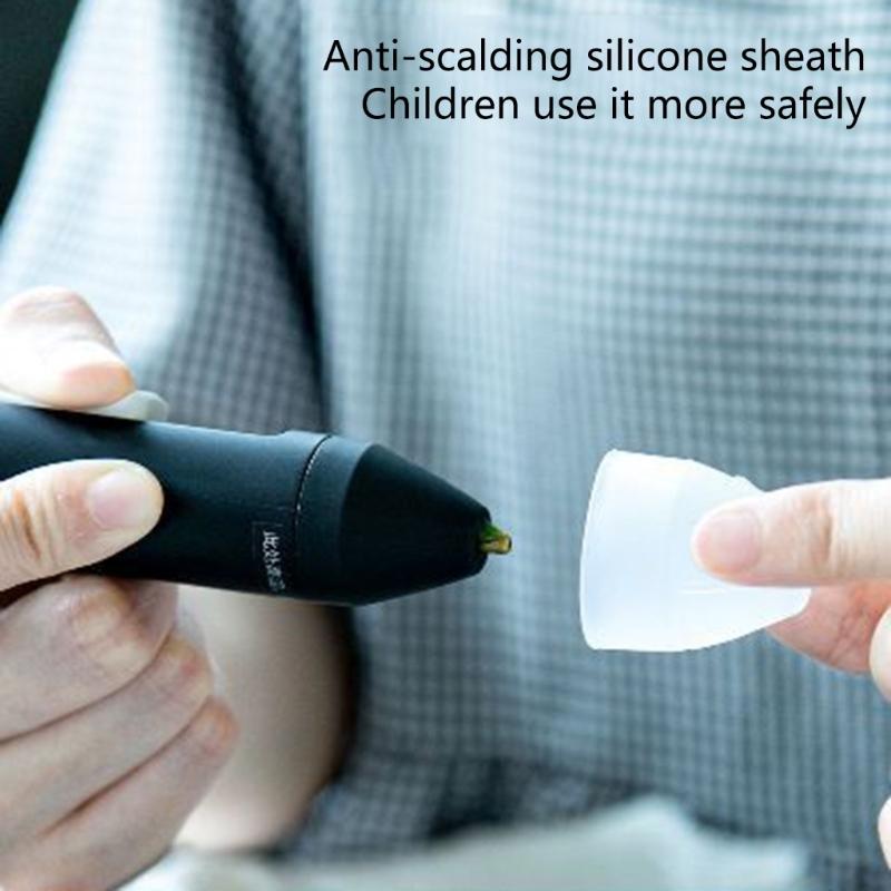 Cordless Hot Glues Guns Quick Preheating Automatic Sticking Hot Glues Pen Glues Sticks USB C Rechargeable Hot Glues Pen