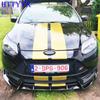 Lesklý čierny predný nárazník auta Splitter Lip Diffuser Body Kit Spoiler Ochrana Pre Ford Focus MK3 ST 2012 2013 2014