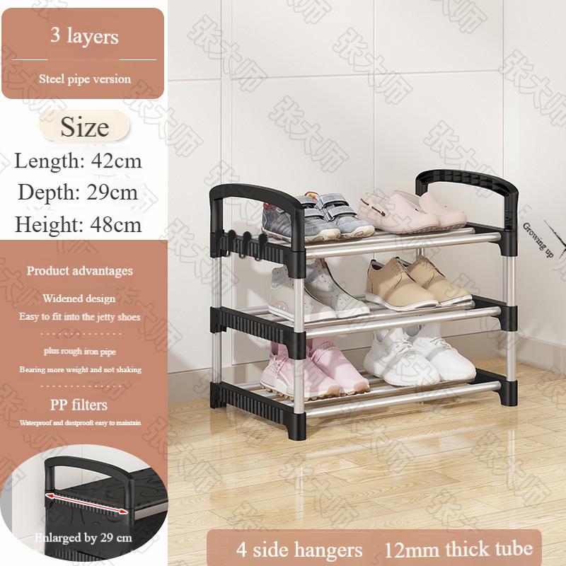 2025 Metal Shoe Rack Shelf, Shoemaker Organizer,Multi-Layer Entryway Shoe Organizer with Top Storage Shelf – Space-Saving