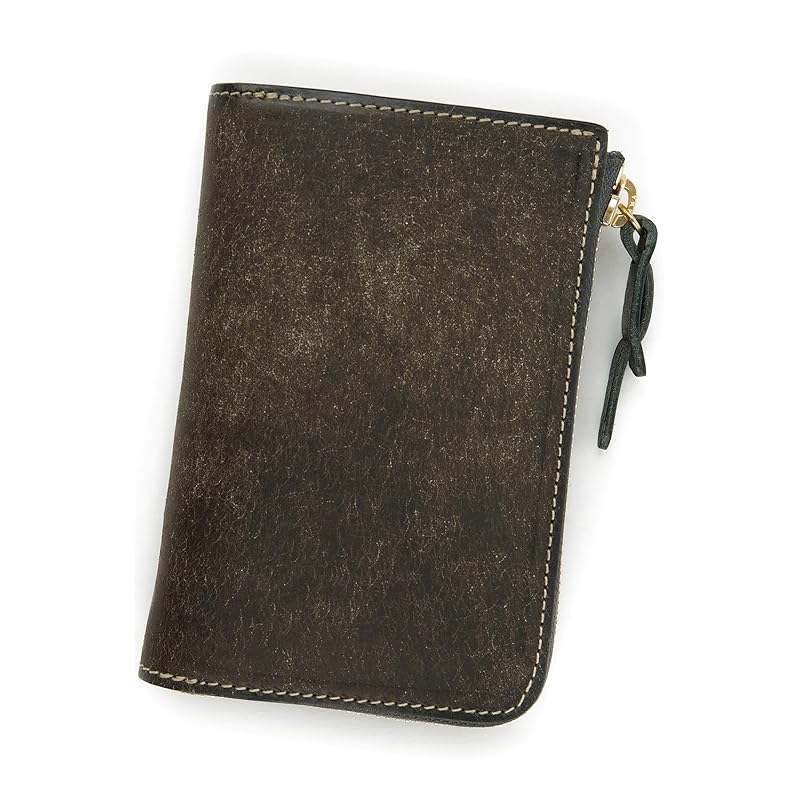 

[Corbo] bifold wallet L-shaped zipper dark green CO-1LN-1707-60