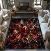 Tappeto in Flanella Stampato AC Milan Antiscivolo Morbido Poliestere Tappeto per Pavimento Tappetino Decorativo da Interno per Camera da Letto Soggiorno Divano Sala Giochi Decorazione Casa