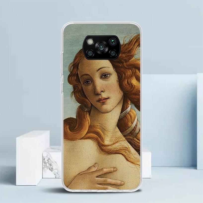 Paint Art Renaissance Phone Case For Xiaomi Poco F7 Ultra X5 X6 X7 Pro M7 Redmi 15C 15 13C 13 12C 12 10C 10 10A 9 9C 9A 9T Cover