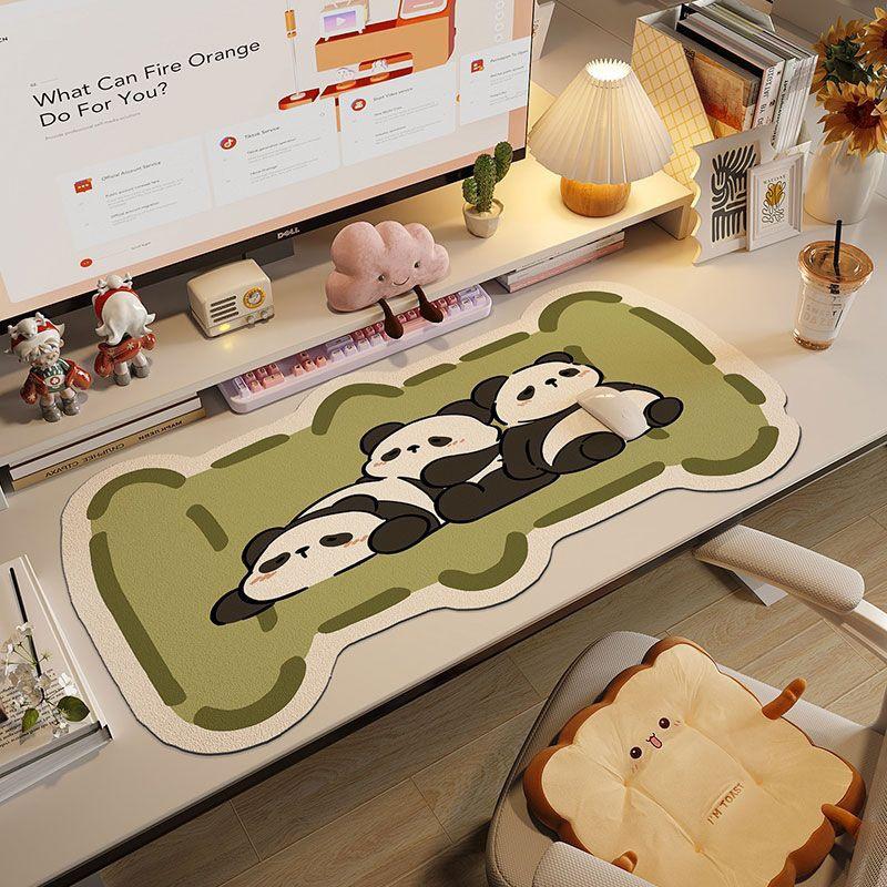 Extra Large Cute Cartoon Diatomaceous Earth Mouse Pad Desk Mat