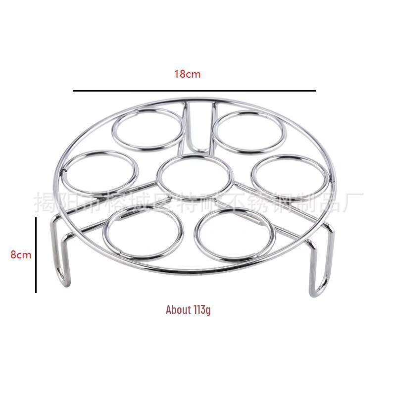 ZISIZ Stainless Steel High-Foot Steaming Rack Set