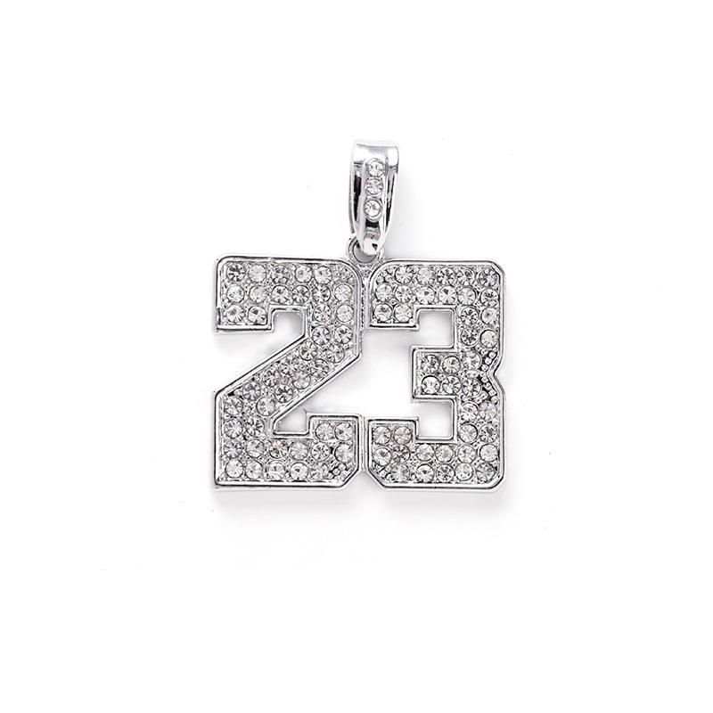 No. 23 Hip-Hop Pendant Necklace - Versatile Men's Sweater Jewelry