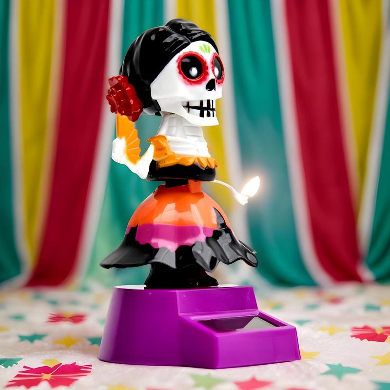 Totenkopf Wackelkopffigur Für Auto Auto Dekoration Totenkopf Armaturenbrett Bastelarbeiten Auto Armaturenbrett Skelett Puppe Exquisite Desktop Spaß Figuren Für