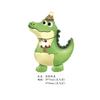 New Cute Animal Aluminum Film Balloon Birthday Party Decoration Cartoon Crocodile Head Birthday Toast Shaped Children's Toy Ball