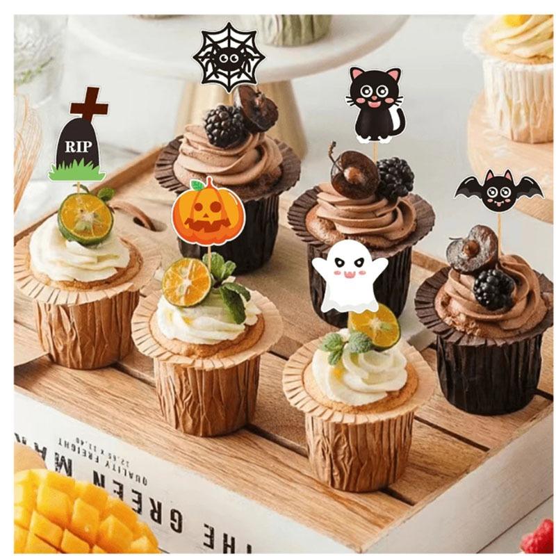 Mini Chalkboard and Assorted Party Cake Toppers Set Reusable Blackboard Picks for Wedding Birthday Halloween  Party Supplies