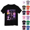 Boys Girls Round Neck Casual Printed Short-sleeved T-shirt Top